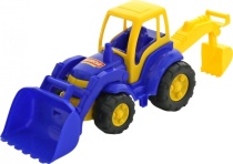 Чемпион, трактор с лопатой и ковшом (в сеточке) 0513 Чемпион, трактор с лопатой и ковшом (в сеточке) 0513